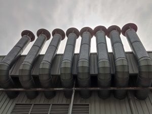 Hướng dẫn cách lấy mẫu Hệ thống quan trắc khí thải môi trường mới cập nhật 2025 Hình ảnh trước khi gom ống khí thải